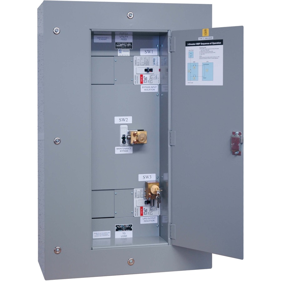 EATON TRIPP LITE SERIES 3-BREAKER MAINTENANCE BYPASS PANEL FOR 60KVA UPS S3M50K,