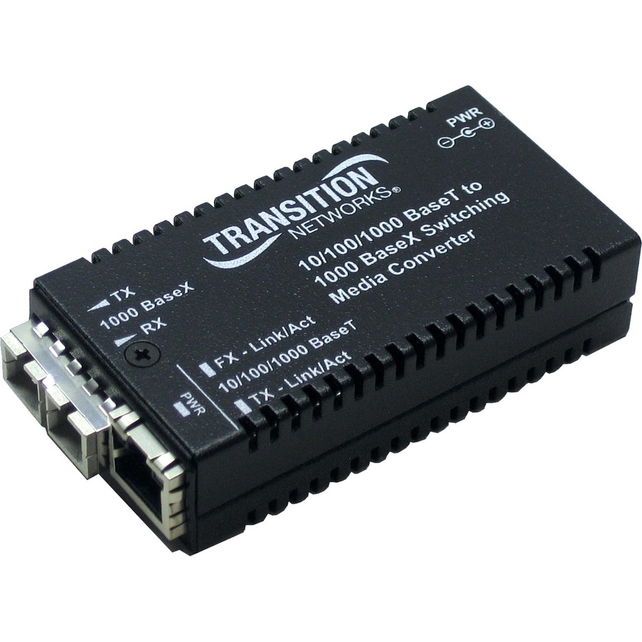 MINI MEDIA CONVERTER 10/100/1000B-T TO 1000B-SX SC MM W/ -NA POWER SUPPLY