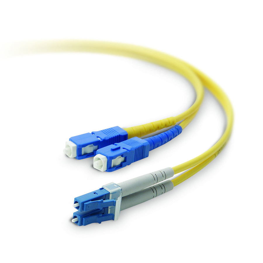 DUPLEX FIBER OPTIC CABLE LC/SC;8.3/125; 50 METERS