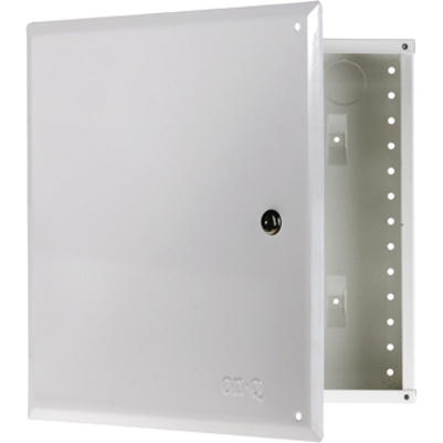 14IN MTL ENCLOSURE W/HINGED COVER+LOCK