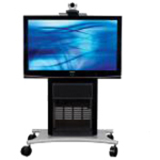MOBILE CART SUPPORTS A SINGLE DISPLAY UP TO 82. INCLUDES 8RU AND 12D RACK, POWER