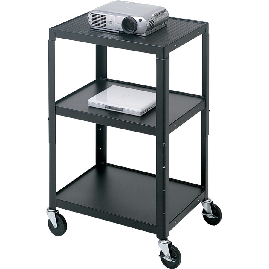 AV NOTEBOOK & PROJ CART, ADJ TOP SHELF