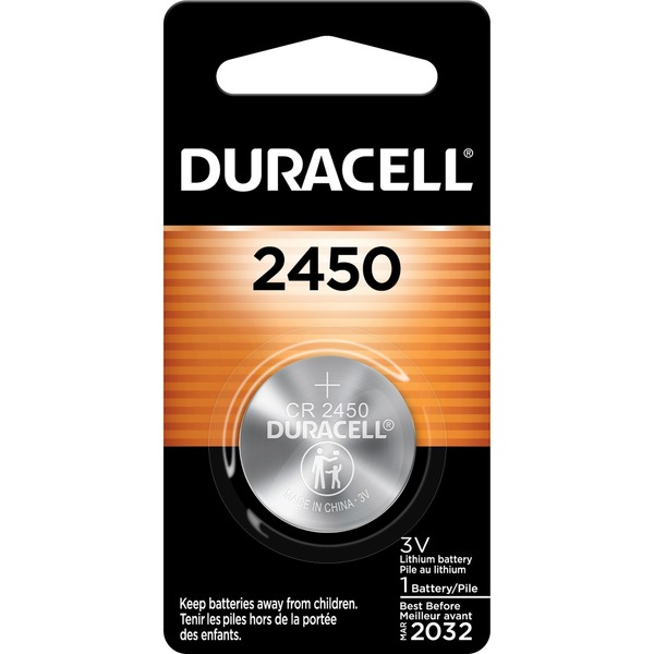 DURACELL 2450 3V Lithium Coin Cell Battery 1 Pack