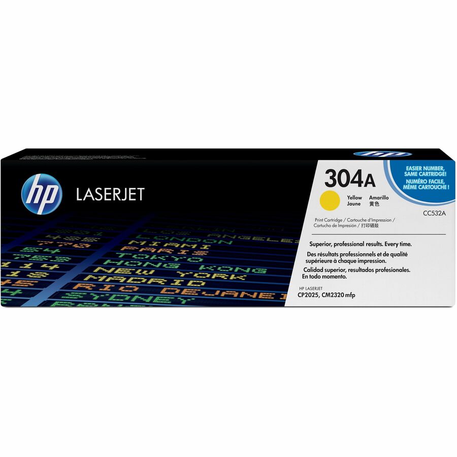 HP 304A (CC532A) Yellow Original LaserJet Toner Cartridge