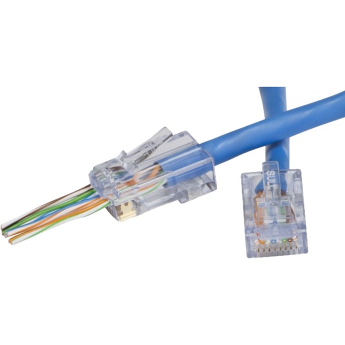 EZ-RJ45 CAT6 CONNECTOR. 50/CLAMSHELL.