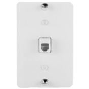1G 6P6C RJ25 WALLPHONE PLT WH (M10)