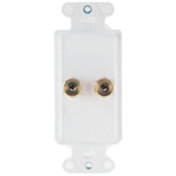 UNIV SINGLE SPEAKER OUTLET STRP WH