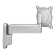 UNIVERSAL FLAT PANEL SINGLE SWING ARM WALL MOUNT - SLIVER