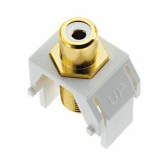 KEY: WHITE RCA TO F-CONNECTOR BK (M20)