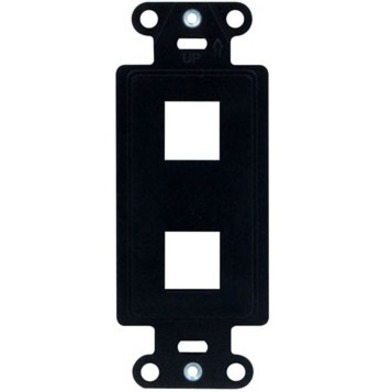 DECOR OUTLET STRAP 2 PORT BK (M10)