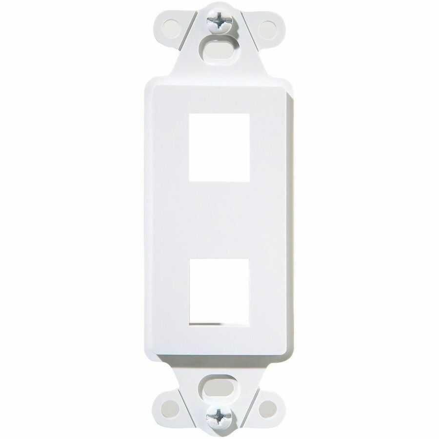 DECOR OUTLET STRAP 2 PORT WH (M10)
