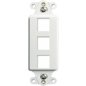 DECOR OUTLET STRAP 3 PORT WH (M10)