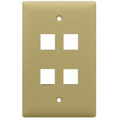 1G WALL PLATE 4-PORT IV (M10)