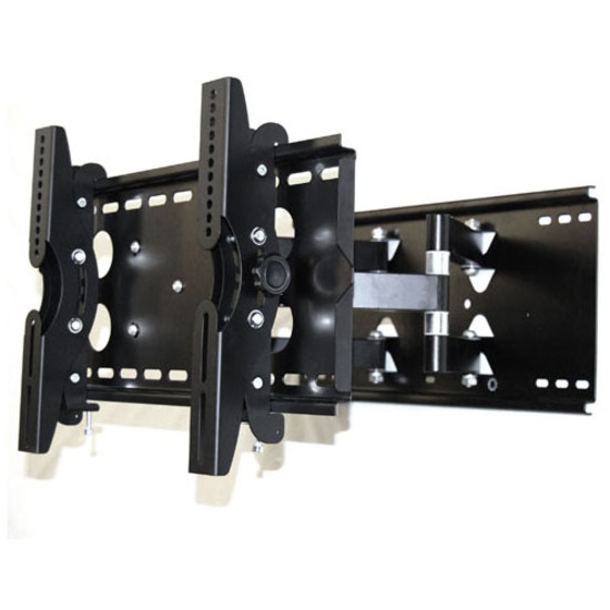 FULL MOTION 23-37IN DOUBLE ARM EXTENDED LCD/PLASMA WALL MOUNT, BLACK