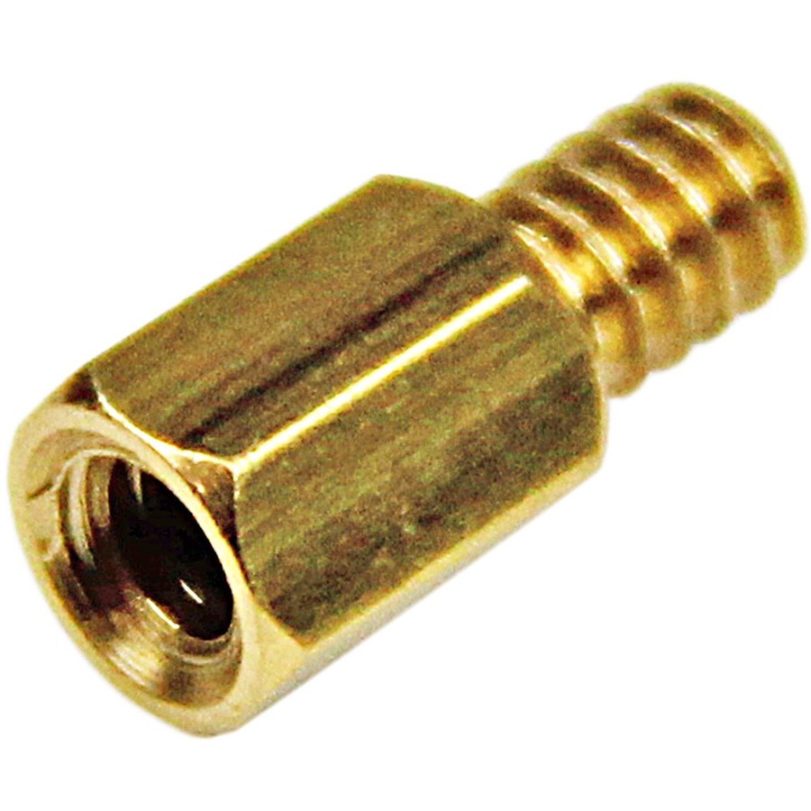 StarTech 6-32 Brass Motherboard Standoffs for ATX Computer Case, 15 Pack, TAA