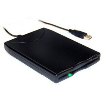 SLIM BLACK USB EXTERNAL FLOPPY DISK DRIVE