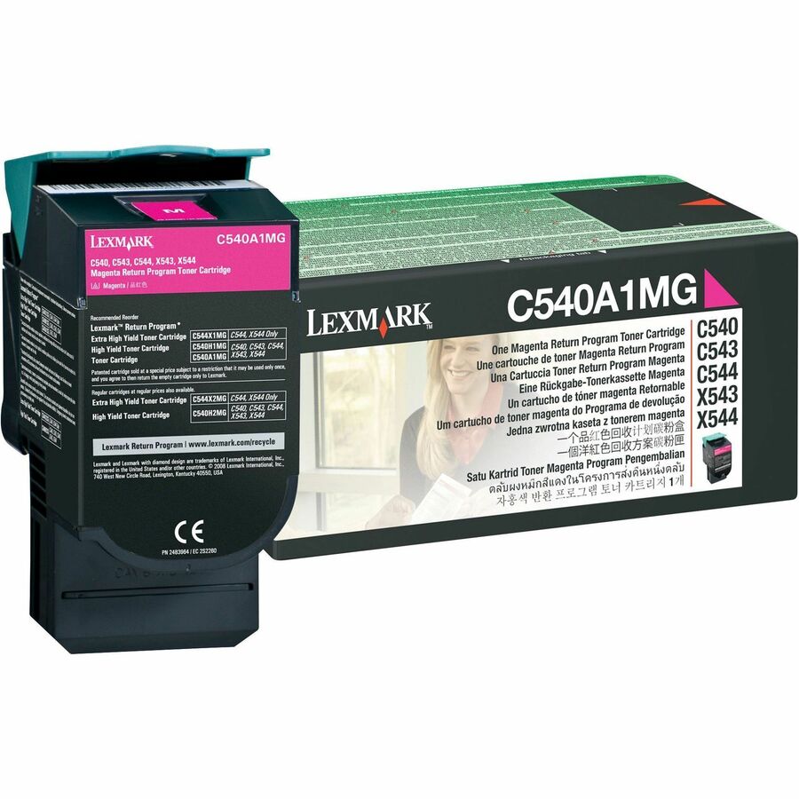 Lexmark C540A1MG Return Magenta Toner Cartridge