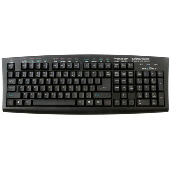 WASHABLE MEDITECH CLIENT/SERVER MEDICAL GRADE KEYBOARD - DISHWASHER SAFE (BLACK)
