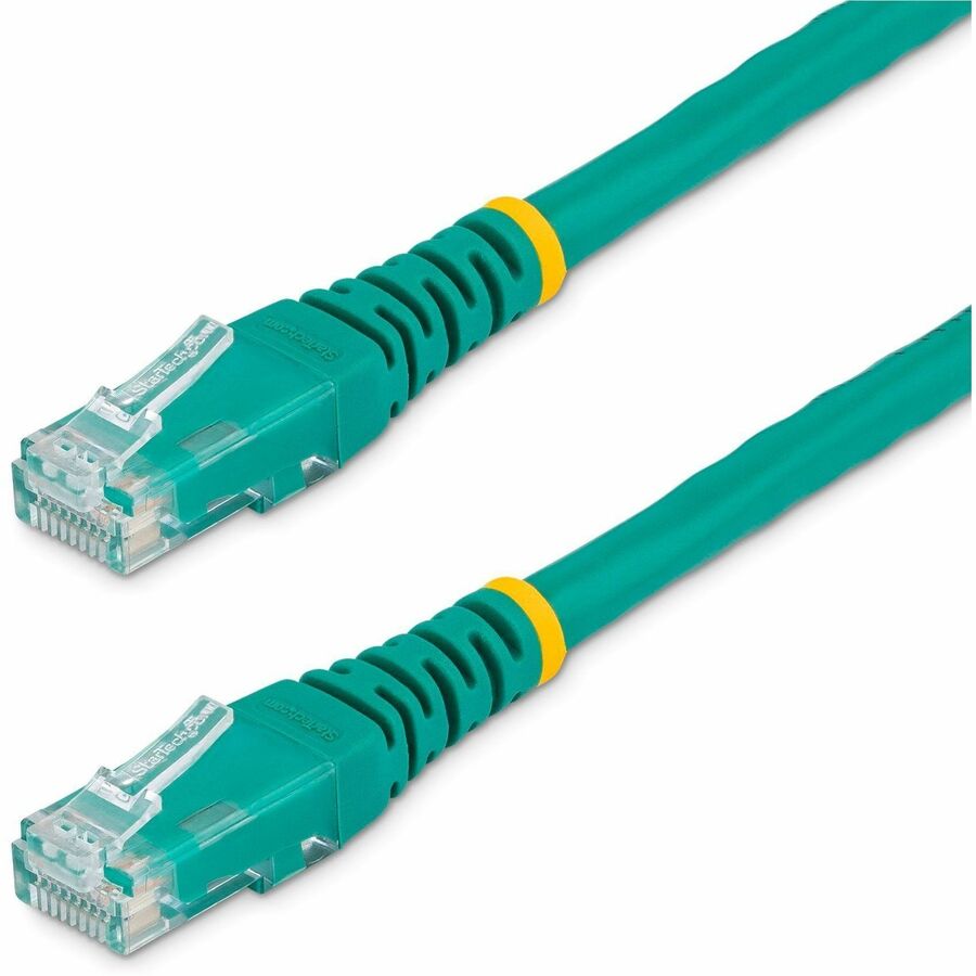 StarTech 4ft CAT6 Ethernet Cable - Green Molded Gigabit - 100W PoE UTP 250Mhz - Category 6 Patch Cord UL Certified Wiring/TIA