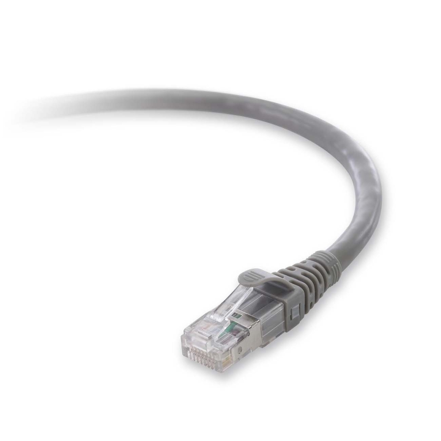 BELKIN F2CP003-14GY-LS PATCH CABLE - MALE LEFT GENDER - MALE RIGHT GENDER - RJ-4