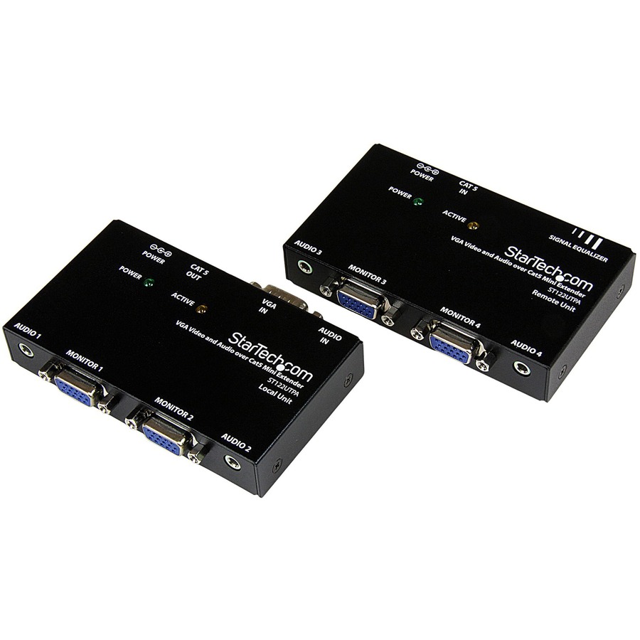 EXTEND AND DISTRIBUTE A VGA SIGNAL AND THE ACCOMPANYING AUDIO TO A REMOTE DISPLA