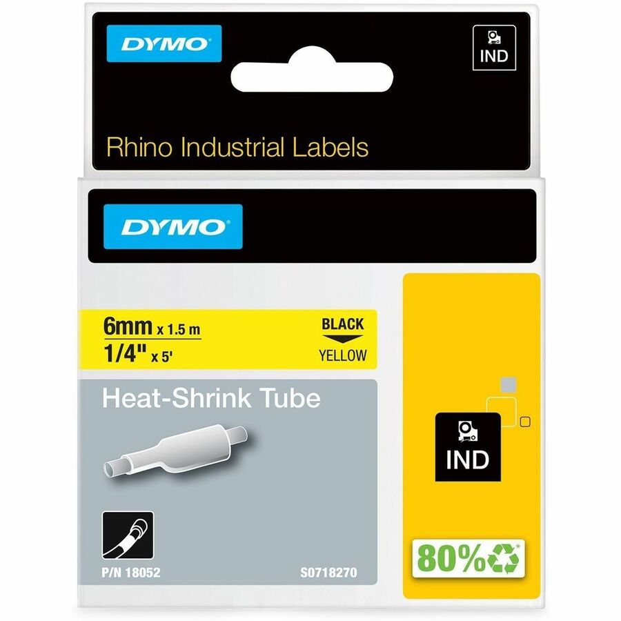 RHINO 1/4IN YELLOW HEAT SHRINK TUBES