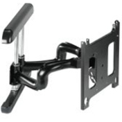 FLAT PANEL DUAL SWING ARM WALL MOUNT - BLACK