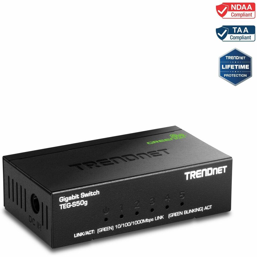 5-PORT GIGABIT GREENNET MINI SWITCH (METAL)