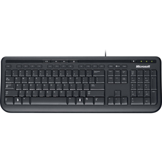 Microsoft 600 Keyboard - Cable - Black - USB - French (Canada) (ANB-00003)