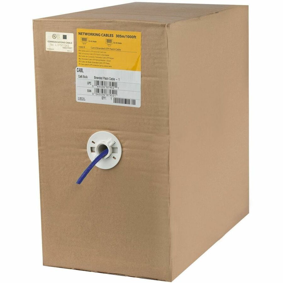 1000' Cat 6 UTP- Blue