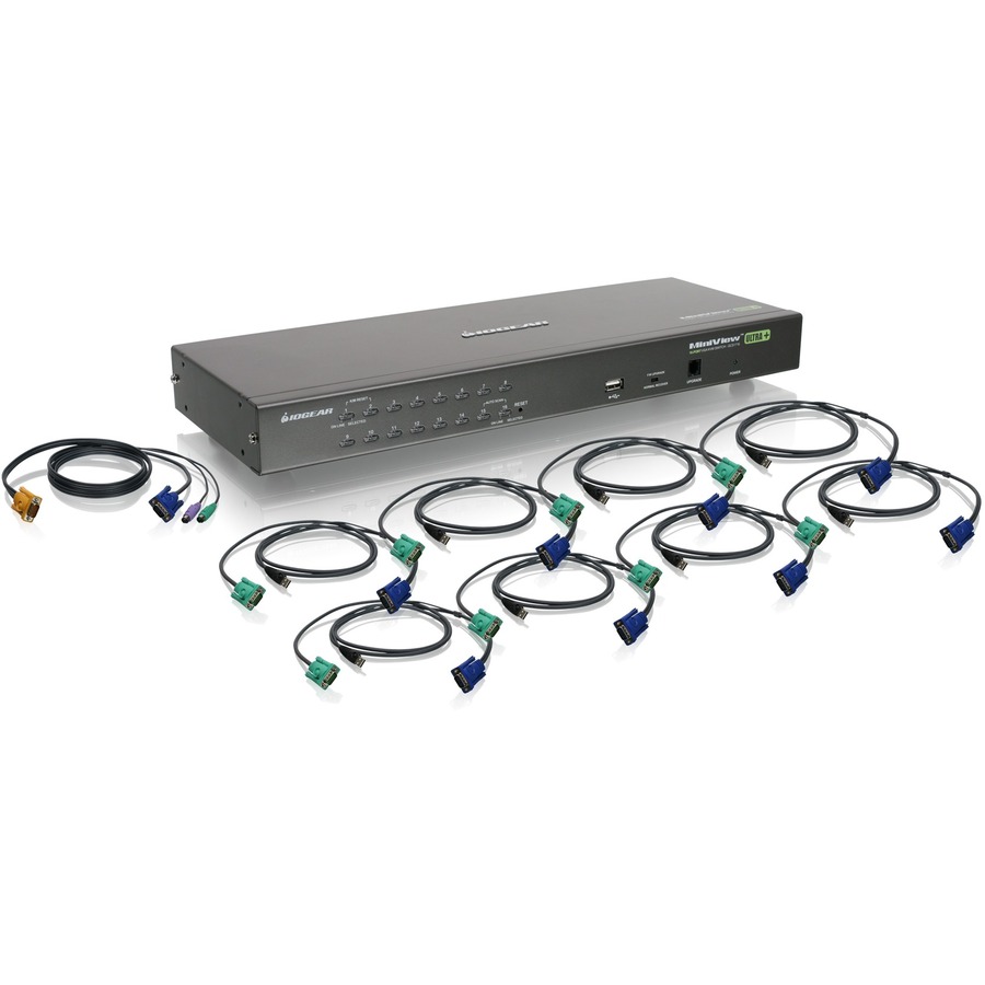 16PORT USB PS/2 COMBO KVM SWITCH CABLES
