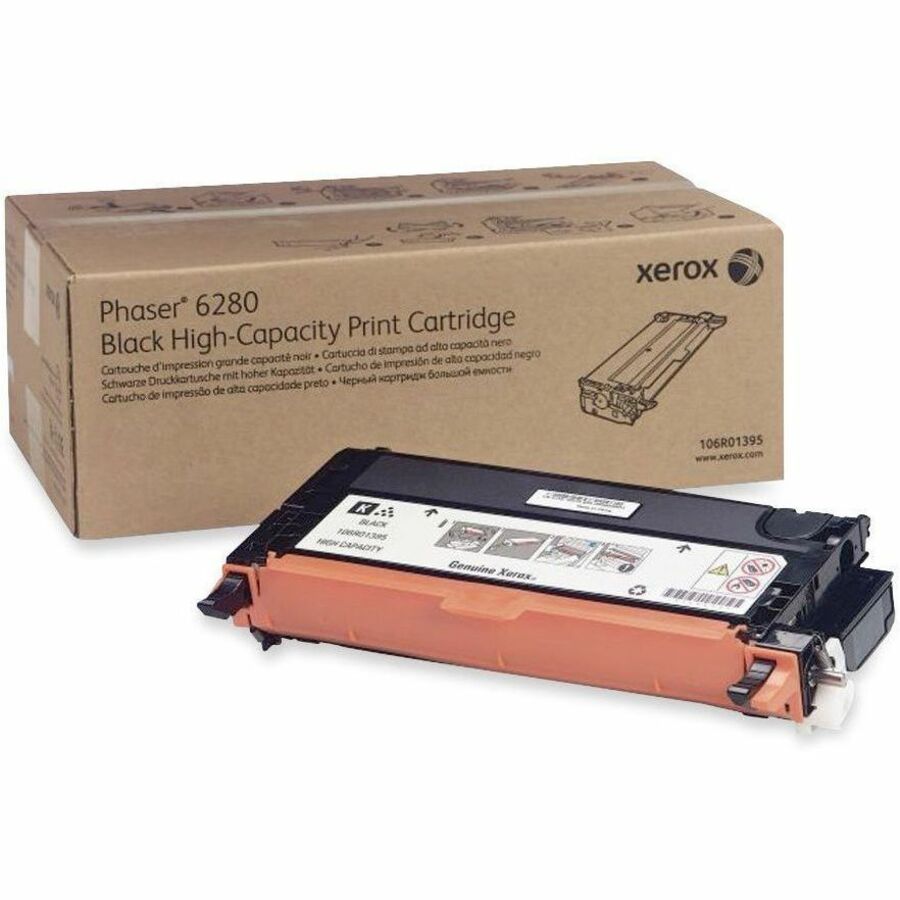 Xerox 106R01395 Black High Capacity Print Cartridge for Phaser 6280