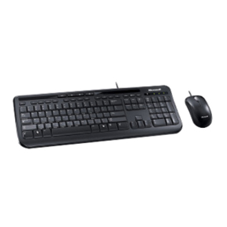 MICROSOFT (APB-00002) - Ensemble clavier / souris filaire de bureau | port USB | noir