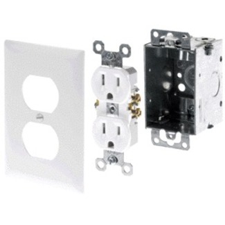 POWER BOX KIT STAN.DUPLEX WH