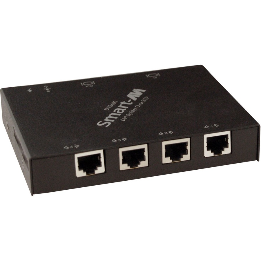 DVI-D 4-PORT CAT6 STP EXTENDER WITH LOCA