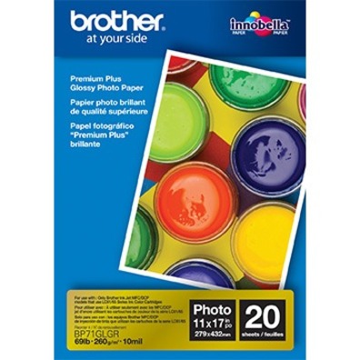 FOR LEDGER SIZE MFCS, 20 SHEETS FOR USE WITH BP71GLGR 11 X 17 HIGH GLOSS PAPER