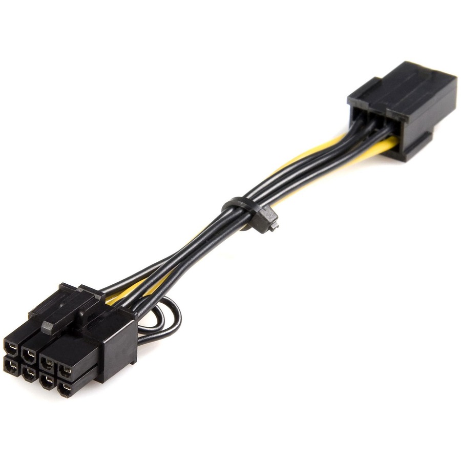 THIS PCI EXPRESS 6 PIN TO 8 PIN POWER ADAPTER CABLE LETS YOU CONNECT A STANDARD
