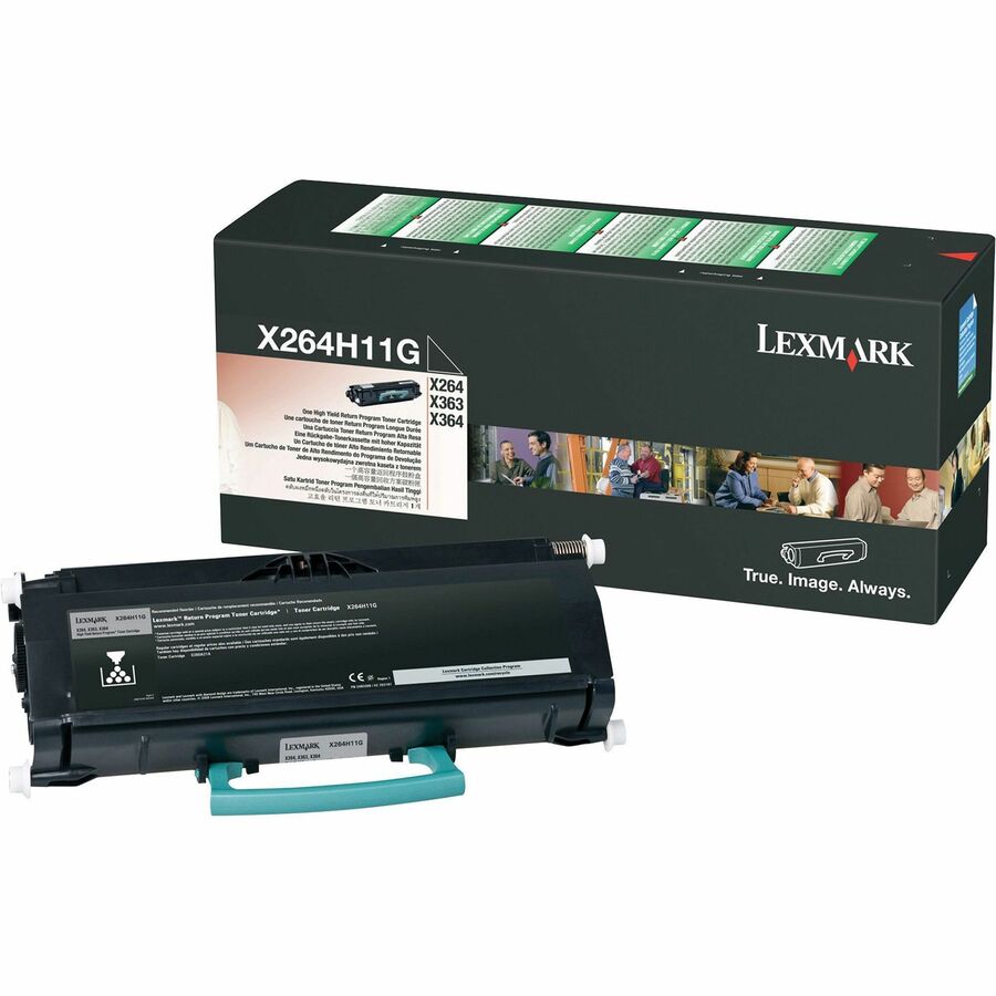Lexmark X264H11G High Yield Return Program Black Toner Cartridge - Black - Laser - 9000 Page