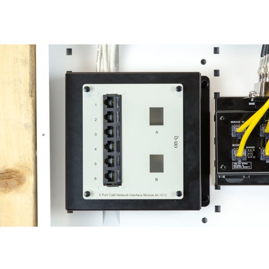 SW: 6PT CAT5E NTW INTERF MOD W/2KEY OPEN