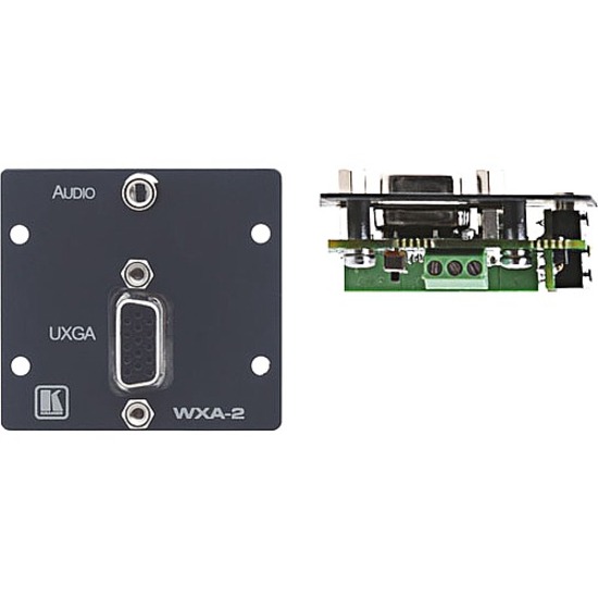 COMPUTER GRAPHICS VIDEO & STEREO AUDIO WALL PLATE INSERT.