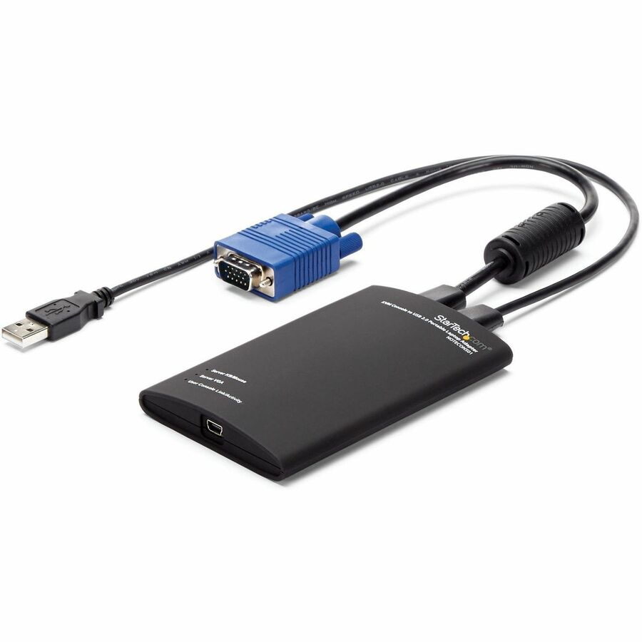 THE NOTECONS01 KVM CONSOLE TO USB 2.0 PORTABLE LAPTOP CRASH CART ADAPTER TURNS Y
