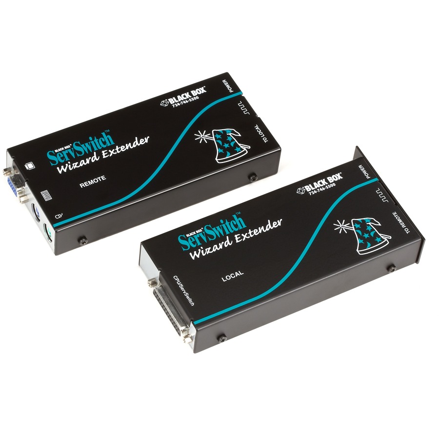 KVM EXTENDER - VGA, PS/2, RS232, SINGLE-ACCESS, CATX, SKEW COMPENSATION
