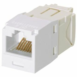 MOD CAT6 UTP 8P 8W UNIV WHT PK24