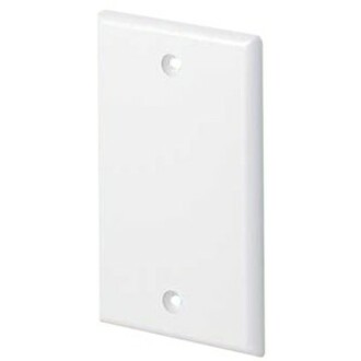 SGL GANG SCREW ON BLANK FACEPLATE