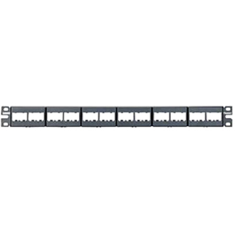 PATCH PANEL 24 PORT MODULAR BLK MULTI 10