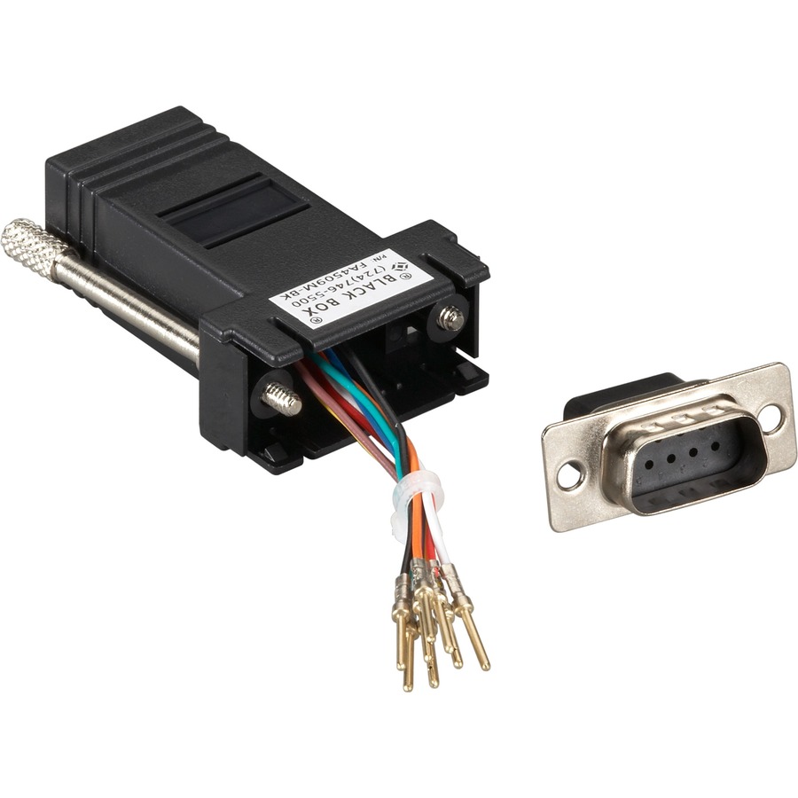 COMES UNASSEMBLED. CONVERT DB9 INTERFACES TO RJ-45. CAN BE MOUNTED IN A BLANK PA