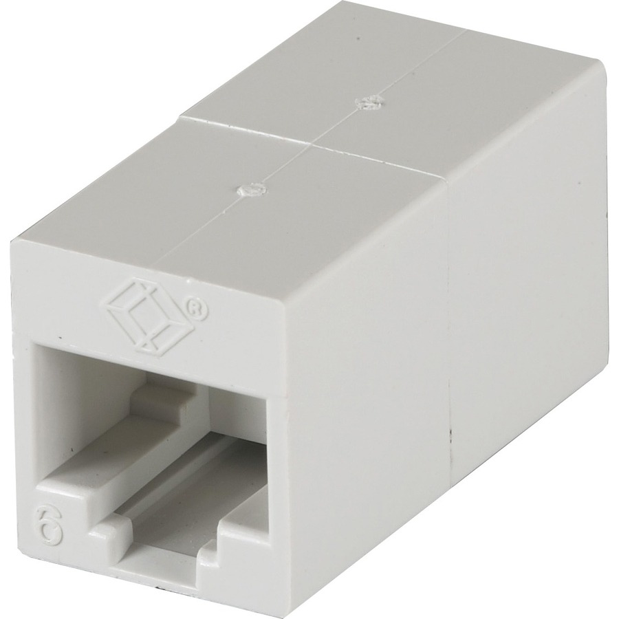 CAT6 COUPLER - UNSHIELDED, STRAIGHT-PIN, WHITE 10-PACK