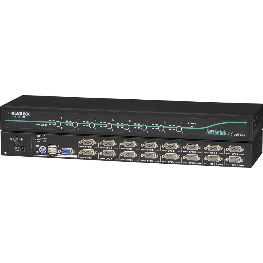 KVM SWITCH FOR PS/2 OR USB SERVERS AND PS/2 OR USB CONSOLES - 16-PORT