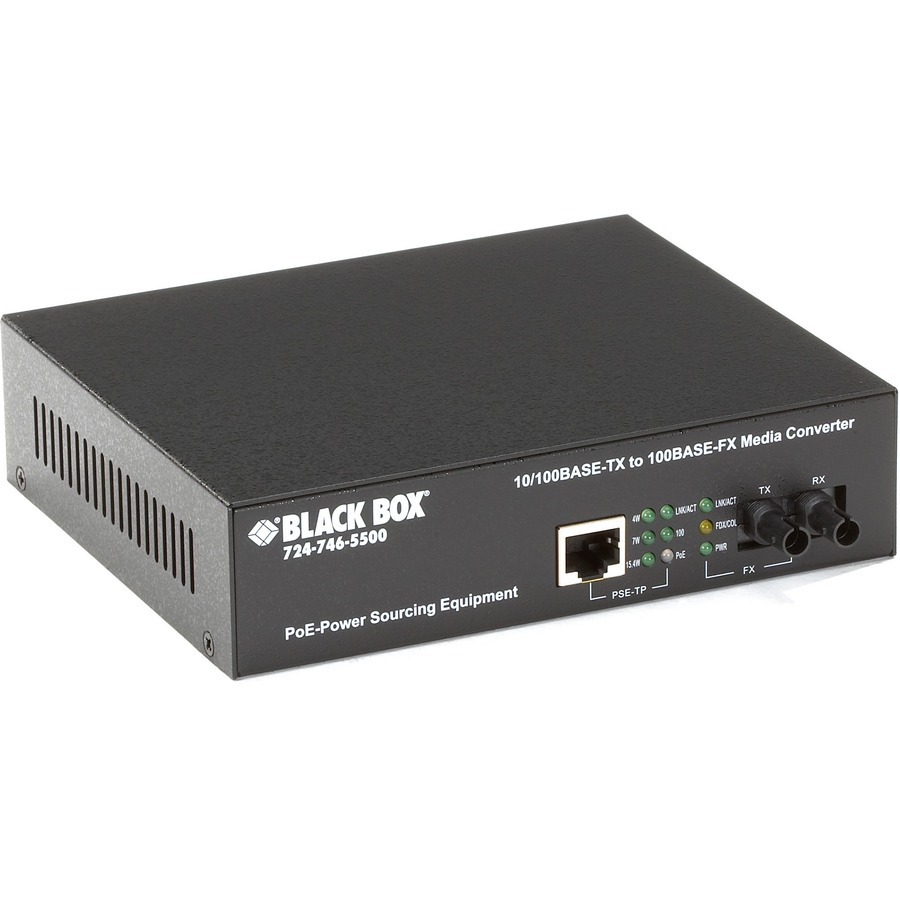 FAST ETHERNET (100-MBPS) POE MEDIA CONVE
