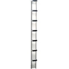 SINGLE-SIDED WIDE VERTICAL CABLING SECTION; 6INW X 7INH X 6.38IND; BLACK